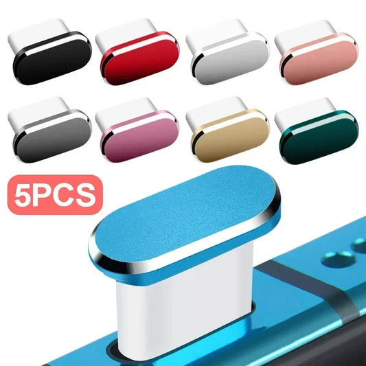 1/5PCS Type C Metal Dust Plug